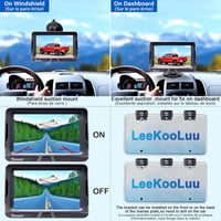 Tomoia Vezeték Nélküli Tolatókamera Szett 5 Hüvelykes Monitor HD 1080P Bluetooth Teherautó Autó Lakóautó Éjjellátás IP69 Vízálló 5