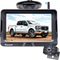 Tomoia Vezeték Nélküli Tolatókamera Szett 5 Hüvelykes Monitor HD 1080P Bluetooth Teherautó Autó Lakóautó Éjjellátás IP69 Vízálló 1