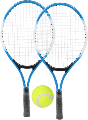 Rachetă de tenis pentru copii Tomotato, din aliaj de fier, pentru începători, cu minge și husă de transport pentru antrenament în aer liber
