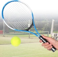 Rachetă de tenis pentru copii Tomotato, din aliaj de fier, pentru începători, cu minge și husă de transport pentru antrenament în aer liber 4
