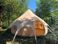 TOMOUNT 8 személyes tipi sátor vászon glamping családi kemping jurtazelt - Tarpaulin cover 5