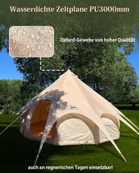 TOMOUNT 8 személyes tipi sátor vászon glamping családi kemping jurtazelt - Tarpaulin cover 2