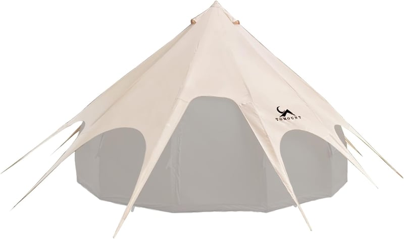 TOMOUNT 8 személyes tipi sátor vászon glamping családi kemping jurtazelt - Tarpaulin cover