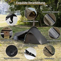 TOMOUNT Ultralight 1 személyes vízálló bivy sátor trekking kempingezéshez 4