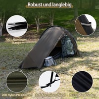 TOMOUNT Ultralight 1 személyes vízálló bivy sátor trekking kempingezéshez 5