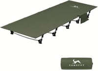 TOMOUNT ultralight alumínium kemping ágy, összecsukható hordozható kempingágy zöld - Green 1
