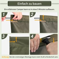 TOMOUNT ultralight alumínium kemping ágy, összecsukható hordozható kempingágy zöld - Green 5