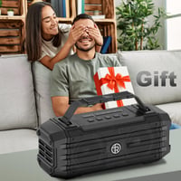 Prenosný Bluetooth reproduktor TOMPROAD 120W špičkový výkon (80W RMS), párovanie TWS, hlboké basy, Hi-Fi, vodoodolnosť IPX6, DSP boombox na vonkajšie použitie, čierny 8