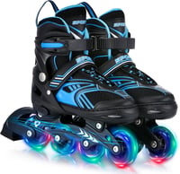 TOMSHOO Inline Roller Skates LED Kerekekkel, Állítható Méret, Gyerekek és Felnőttek 1