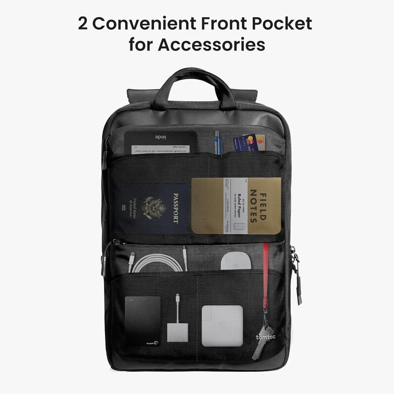 tomtoc 17.3" Laptop Hátizsák Üzleti Utazáshoz, Vízálló Számítógéptáska 30L