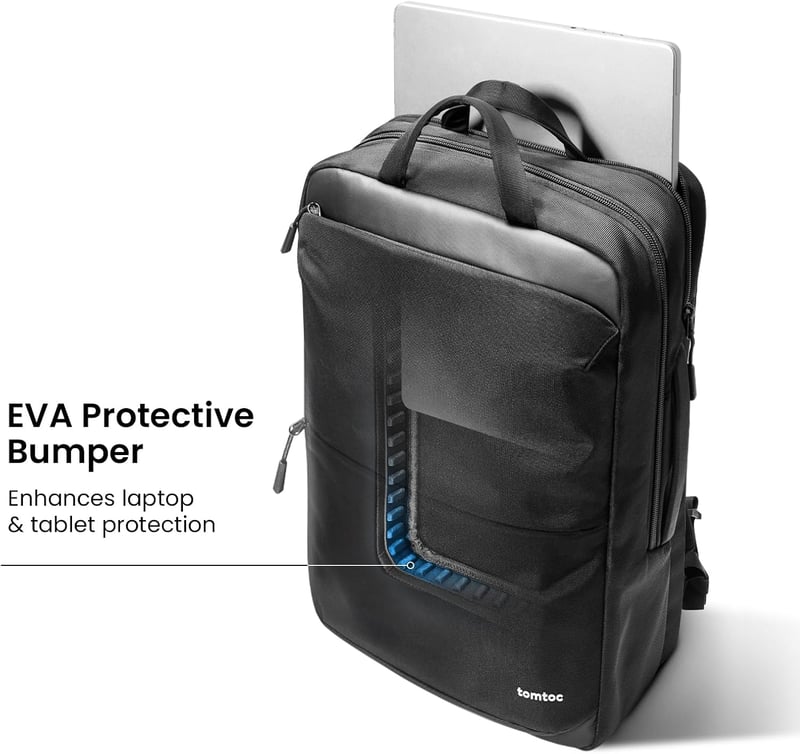 tomtoc 17.3" Laptop Hátizsák Üzleti Utazáshoz, Vízálló Számítógéptáska 30L