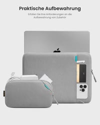 Puzdro na notebook tomtoc 360° pre 14-palcový MacBook Pro M4/M3/M2/M1 Pro/Max (2024-2021) A2992 A2918 A2779 Vodoodolná taška na notebook s puzdrom na príslušenstvo 6