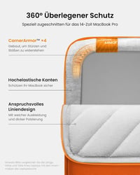 tomtoc 360° Laptop Tok 14" MacBook Pro M5/M4/M3/M2/M1 Vízálló Neoprén Hüvely 4