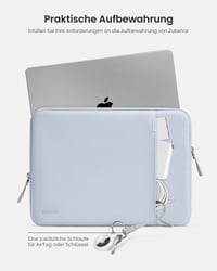 Ochranné puzdro na notebook tomtoc 360° pre 13-palcový MacBook Air M3/M2/M1 a MacBook Pro M2/M1, vodoodolná taška (sleeve) 5