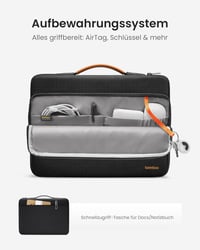 tomtoc 360° Védőtok 13" MacBook Air M2/M1 és MacBook Pro M2/M1, Vízálló Laptop Táska 2