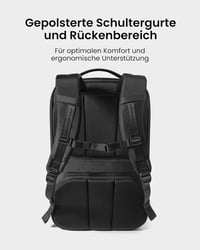 tomtoc 38L utazási hátizsák TSA zárral, 15,6-17,3" laptop, fedélzeti poggyász 7