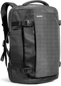 tomtoc 40L Utazó Hátizsák TSA Barát Kézipoggyász 15.6-17 Colos Laptophoz, Repülőgépre Vihető Vízlepergető Táska Hétvégi Utazásokhoz 1