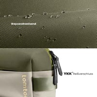 tomtoc Explorer-T21 férfi válltáska 3L, vízálló EDC crossbody táska iPad Mini 7-hez, olívazöld - S, Olive Green 5