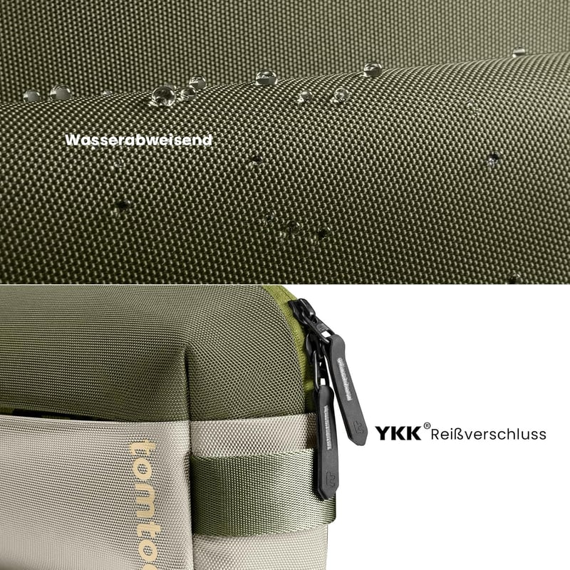 tomtoc Explorer-T21 férfi válltáska 3L, vízálló EDC crossbody táska iPad Mini 7-hez, olívazöld - S, Olive Green
