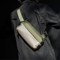 tomtoc Explorer-T21 férfi válltáska 3L, vízálló EDC crossbody táska iPad Mini 7-hez, olívazöld - S, Olive Green 2