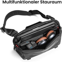 tomtoc Férfi Válltáska 13-14" Laptop MacBook Air M5/M4 Pro Max Fekete 4