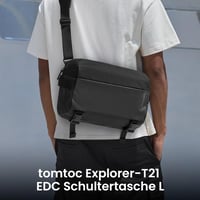 tomtoc Férfi Válltáska 13-14" Laptop MacBook Air M5/M4 Pro Max Fekete 2