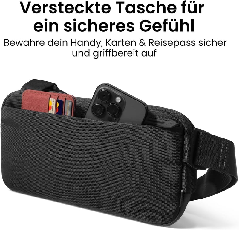 tomtoc Premium 3L Sling Bag férfi válltáska iPad mini 7 és Switch 2 kompatibilis