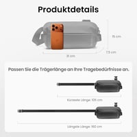 tomtoc Premium 3L Sling Bag férfi válltáska iPad mini 7 és Switch 2 kompatibilis 7