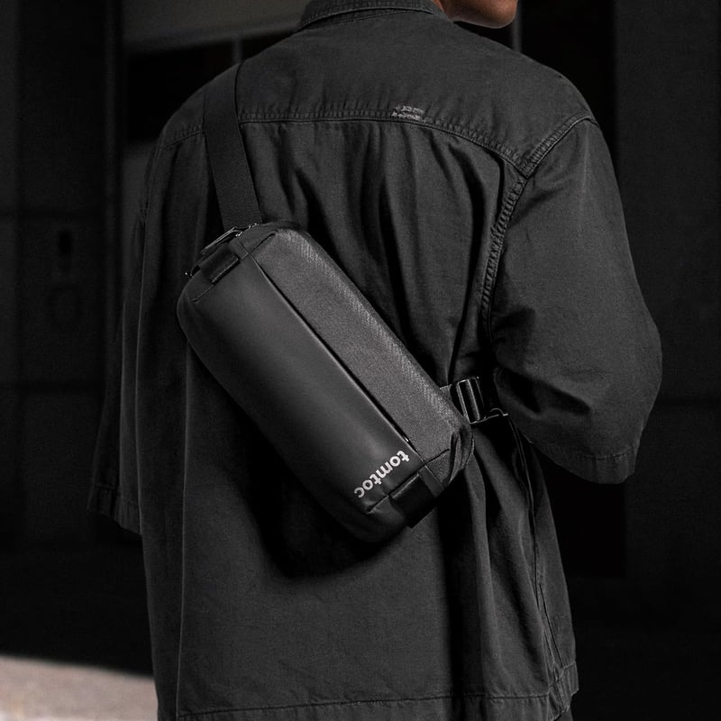 tomtoc Premium 3L Sling Bag férfi válltáska iPad mini 7 és Switch 2 kompatibilis