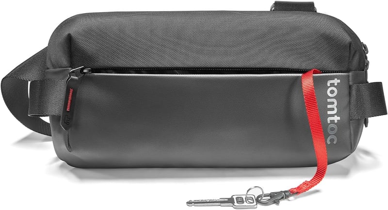tomtoc Premium 3L Sling Bag férfi válltáska iPad mini 7 és Switch 2 kompatibilis