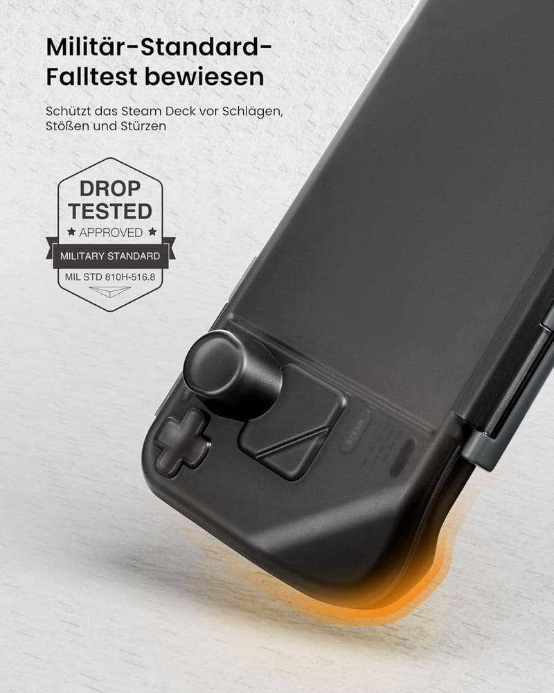 tomtoc Slim Armor Steam Deck/OLED tok, vékony védőtok töltőporttal