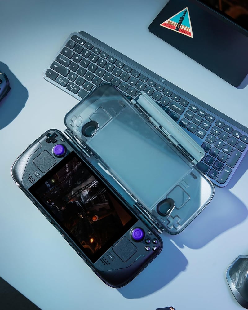 tomtoc Slim Armor Steam Deck/OLED tok, vékony védőtok töltőporttal