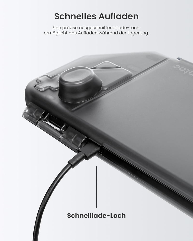 tomtoc Slim Armor Steam Deck/OLED tok, vékony védőtok töltőporttal