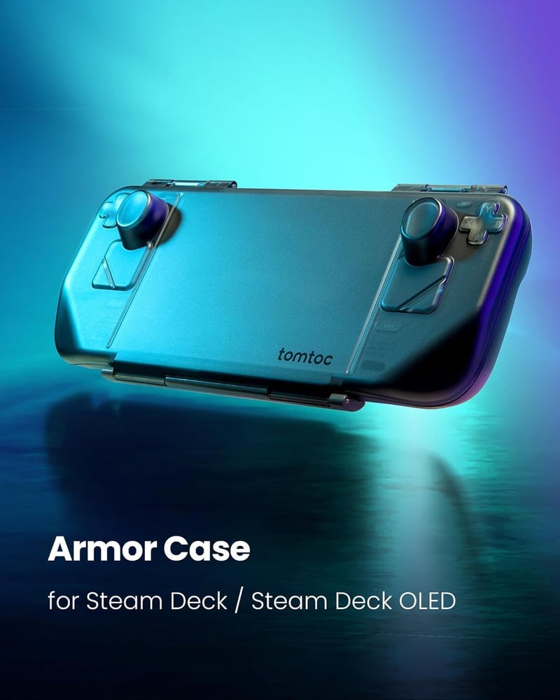 tomtoc Slim Armor Steam Deck/OLED tok, vékony védőtok töltőporttal