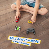 Tomzon A23 Mini Drón Gyerekeknek LED Világítással - RC Quadcopter Magasságtartással, 3D Flip, 5 Fénymód, 2 Akkumulátor, Kezdőknek, Zöld 6