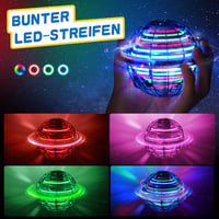 Tomzon Hoverball Repülő Labda RGB LED Fényekkel - Mini Drón Gyerekeknek, Kék Lebegő Játék, USB Tölthető, 15 Perc Repülési Idő, Beltéri-Külté 2
