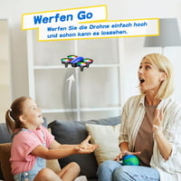 Tomzon Mini Drón Gyerekeknek - LED Világítással, 18 Perc Repülési Idővel, Távirányítós Helikopter, Propellervédelemmel, 3D Flip és Körkörös  3