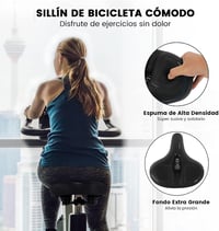 TONBUX extra nagy kerékpárnyereg vízálló, légáteresztő, ergonomikus, MTB Citybike országúti és e-bike kerékpárhoz, fekete kék peremmel 2