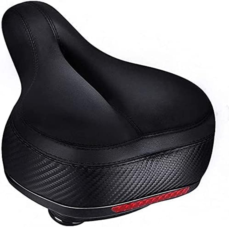 TONBUX Kerékpár Nyereg Gél Párnázással - Vízálló, Légáteresztő Unisex Bicikli Ülés Fényvisszaverővel - Országúti, Városi és MTB Kerékpárokho