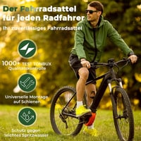 TONBUX Kerékpár Nyereg Gél Párnázással - Vízálló, Légáteresztő Unisex Bicikli Ülés Fényvisszaverővel - Országúti, Városi és MTB Kerékpárokho 7