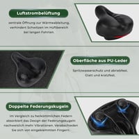 TONBUX Kerékpár Nyereg Gél Párnázással - Vízálló, Légáteresztő Unisex Bicikli Ülés Fényvisszaverővel - Országúti, Városi és MTB Kerékpárokho 8