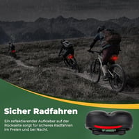 TONBUX Kerékpár Nyereg Gél Párnázással - Vízálló, Légáteresztő Unisex Bicikli Ülés Fényvisszaverővel - Országúti, Városi és MTB Kerékpárokho 5