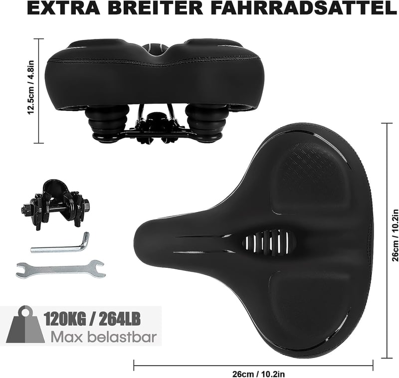 TONBUX széles kerékpár nyereg légáteresztő kényelmes puha női férfi