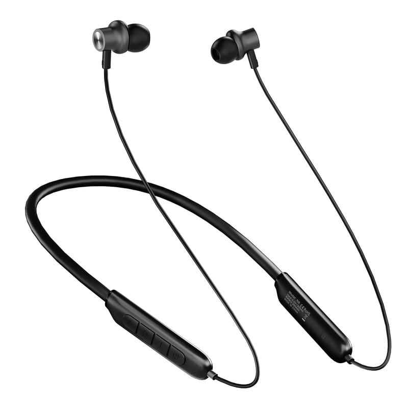 Căști Bluetooth 5.3 TONEMAC N8A cu bandă pentru gât și microfon, anulare a zgomotului ENC, 40 de ore de redare, pentru antrenament și alergare