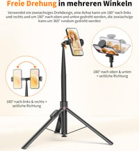 TONEOF 168 cm Automata Selfie Stick Tripod Mágneses Távirányítóval iPhone/Android 4