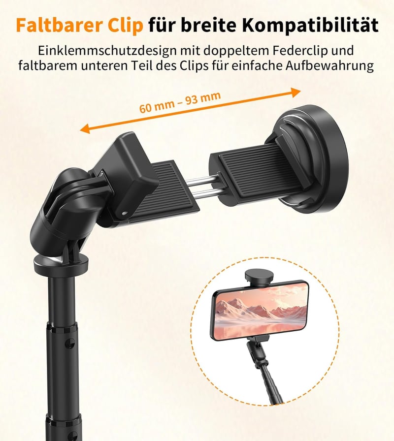 TONEOF 168 cm Automata Selfie Stick Tripod Mágneses Távirányítóval iPhone/Android