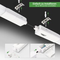 TONFFI LED Fürdőszobai Lámpa 115cm 36W IP65 Vízálló Semleges Fehér 4000K 9