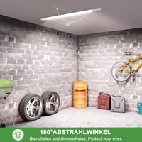 TONFFI LED Fürdőszobai Lámpa 115cm 36W IP65 Vízálló Semleges Fehér 4000K 6