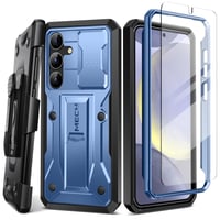 Husă Tongate pentru Samsung Galaxy S24 cu protecție pentru cameră, clips de curea și suport, protecție completă rezistentă la șocuri de nivel militar, albastru 1