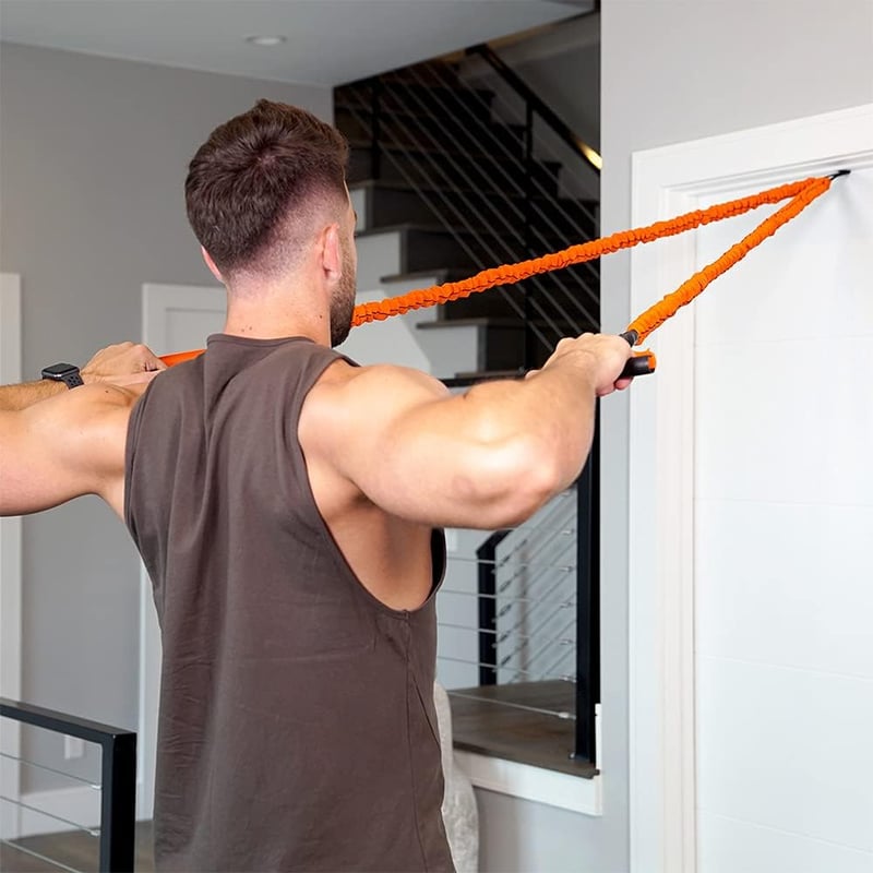 Tongdejing 2x Ajtóhorgony Fitness Sávokhoz, Ellenállásos Sávok és Terápiás Sávok - Fekete
